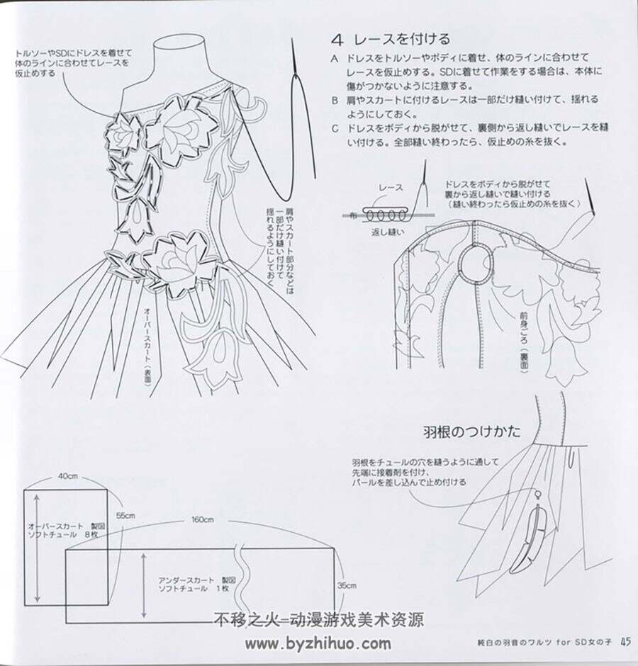 幻想世界的衣装部屋 SD娃娃BJD服装制作参考书籍资料 网盘下载