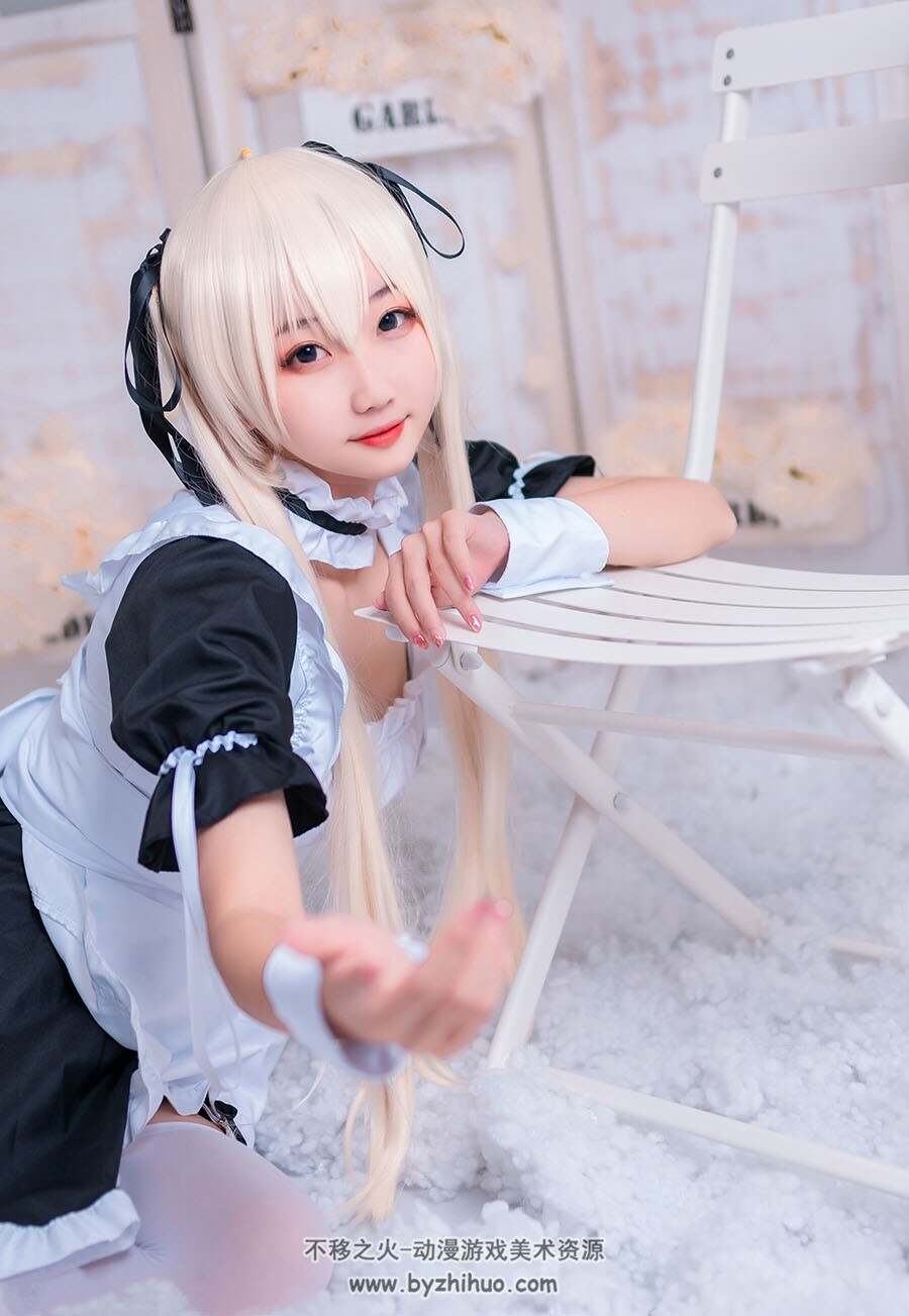 同人cosplay喵糖映畫女僕裝寫真百度網盤資源免費下載42p