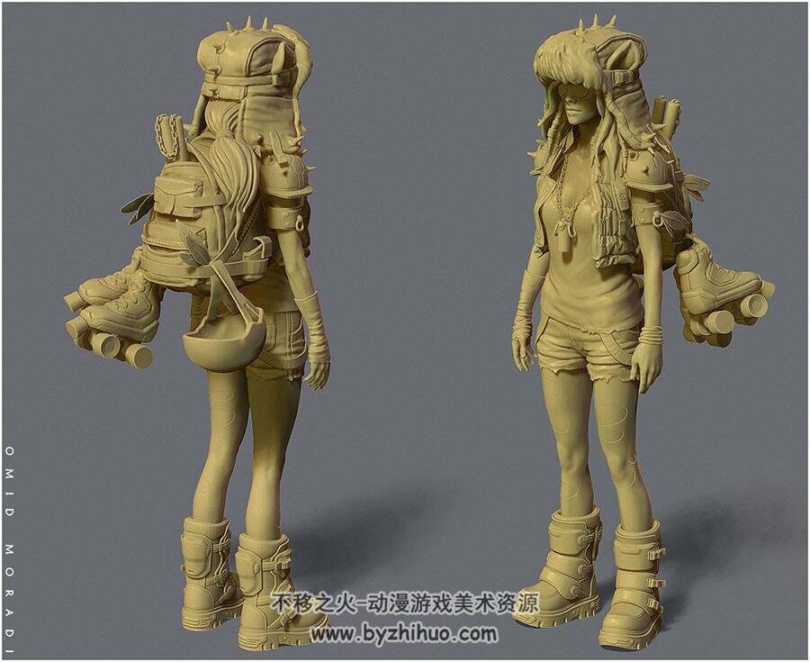 土耳其角色艺术家Omid Moradi 3D渲染作品百度网盘分享赏析 74P