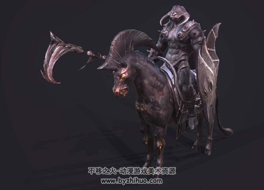 镰葬命 Darkness Rises 魔族骑士 3D模型资源百度网盘下载