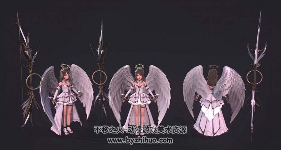 萝莉天使 Darkness Rises 角色服装 3D模型资源百度网盘下载