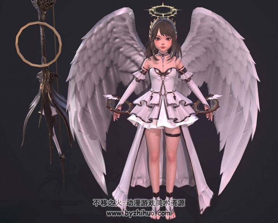 萝莉天使 Darkness Rises 角色服装 3D模型资源百度网盘下载