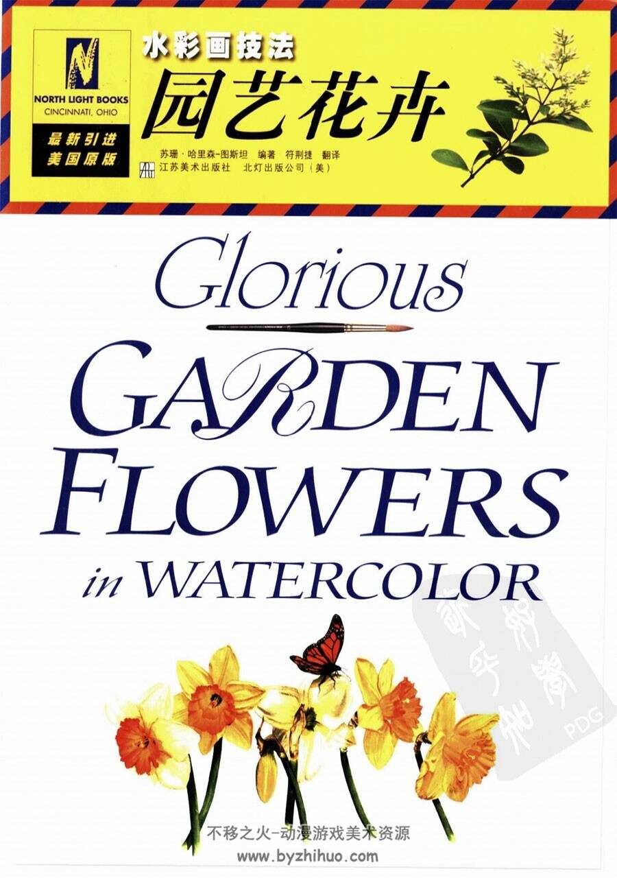 水彩画画法园艺花卉 传统水彩绘画教学 百度网盘下载