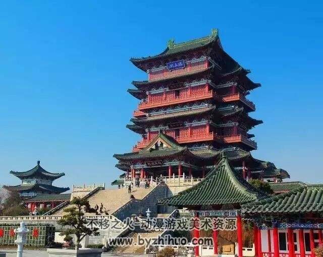 中国古代楼阁建筑 风景写真百度网盘分享下载 40P