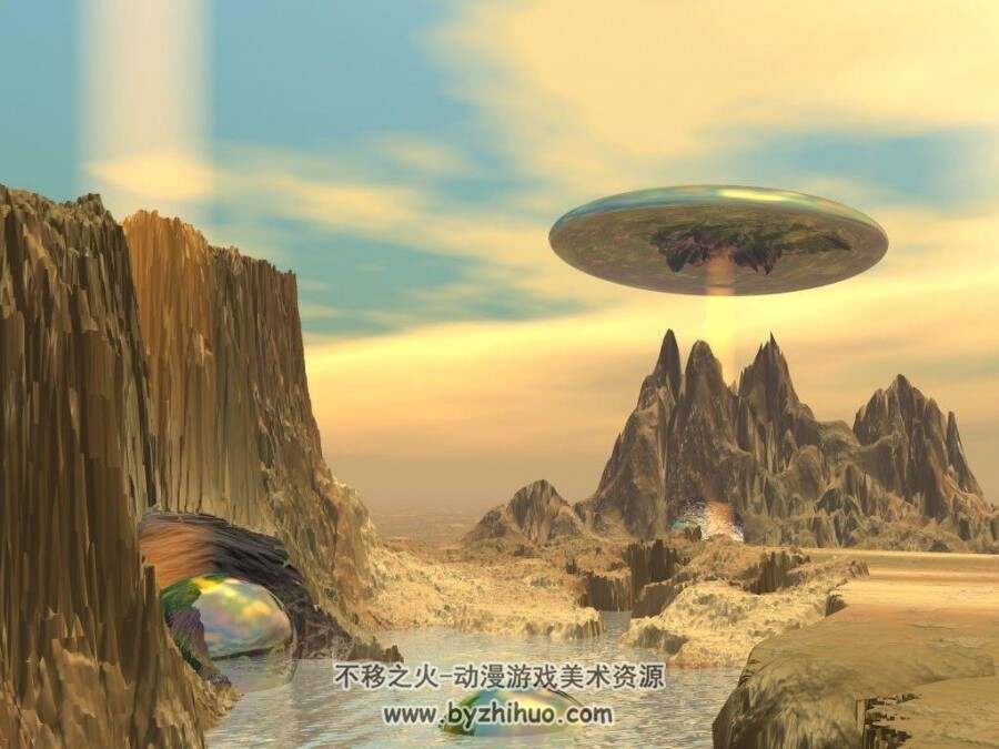 精选三维设计逼真梦幻风景 百度网盘图包分享 42P