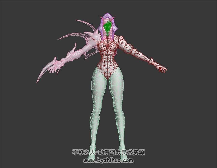 魔兽暗夜精灵 欧美魔幻风格 3D模型资源百度网盘下载