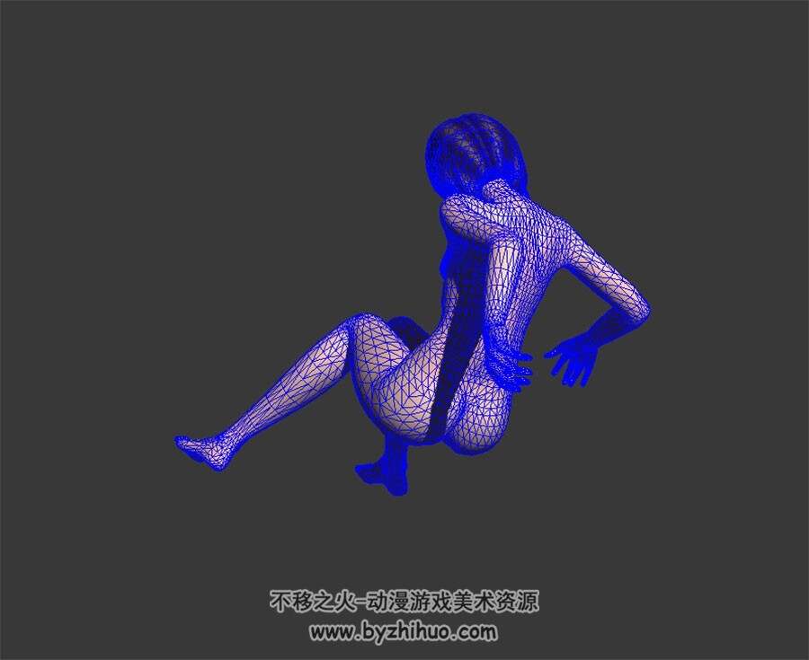 二次元美少女 裸模 高精3D模型 百度网盘下载