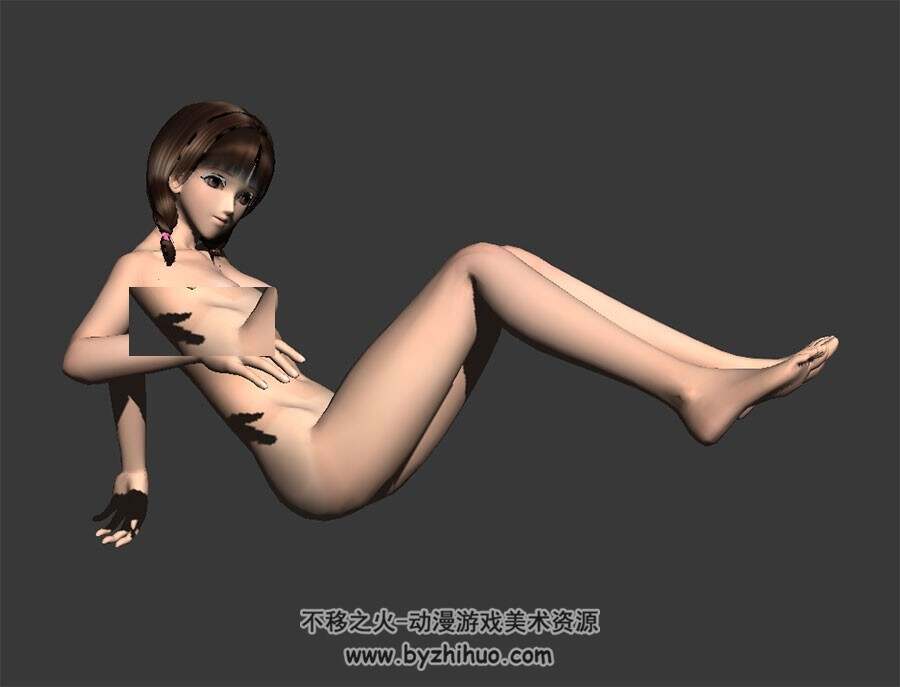 二次元美少女 裸模 高精3D模型 百度网盘下载