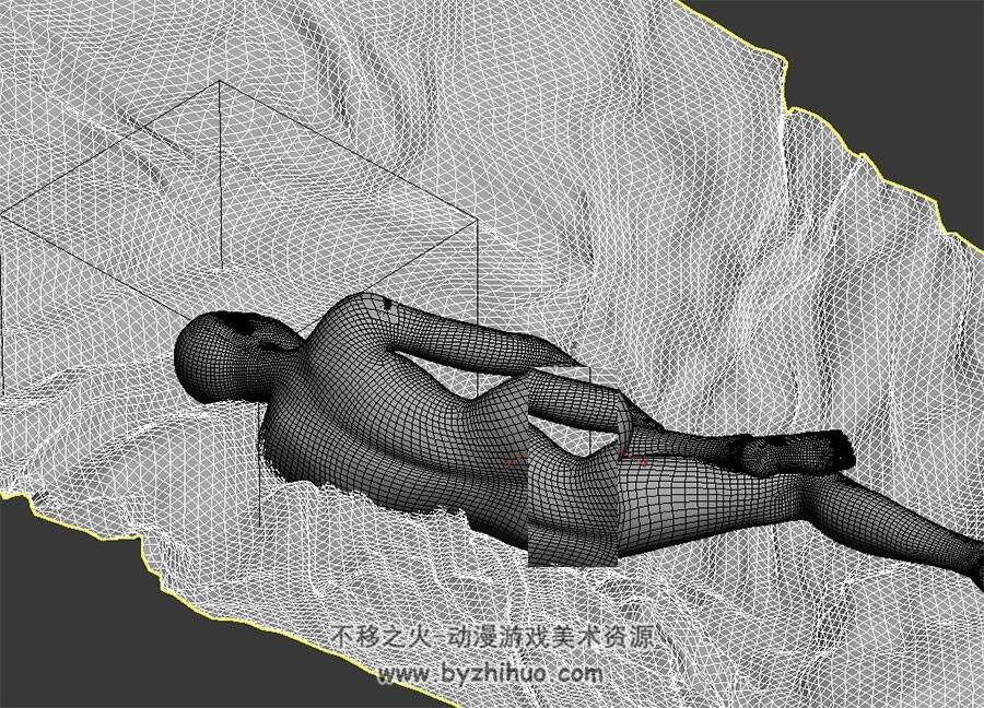 睡觉的女性 写实风 四角面高精3D模型 百度网盘下载