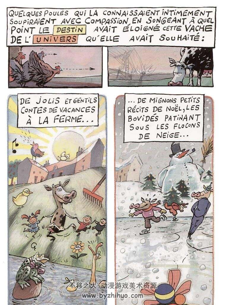 《La Vache》1-8册 De.Moor&Desberg 动物拟人手绘法语漫画