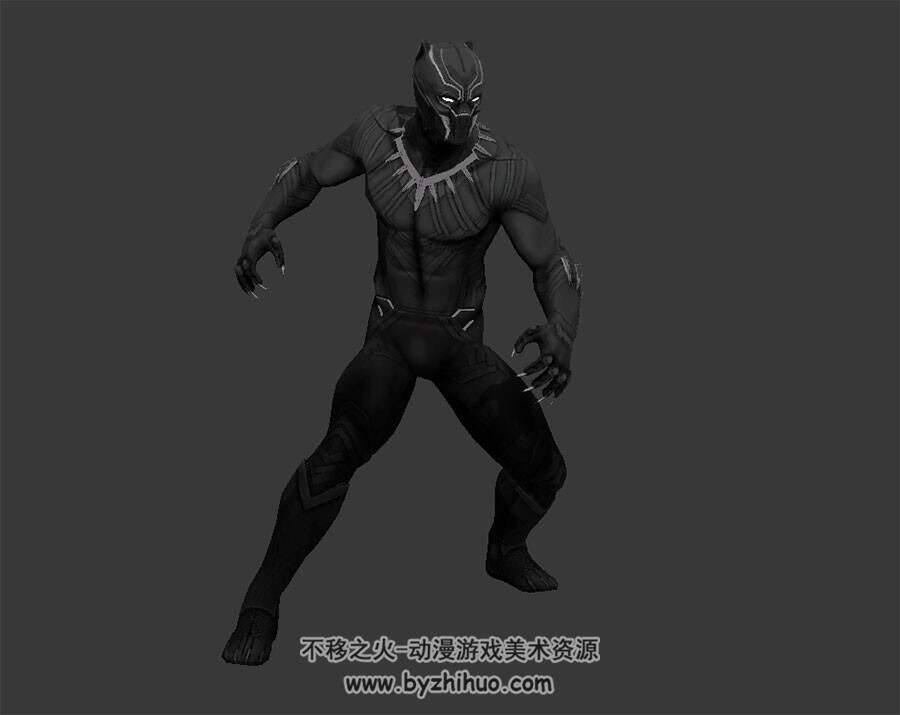 黑豹 漫威超级英雄 角色3D模型资源百度网盘下载