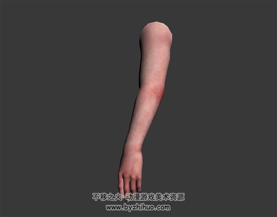 写实风男人手臂 四角面肢体 3D模型资源百度网盘下载