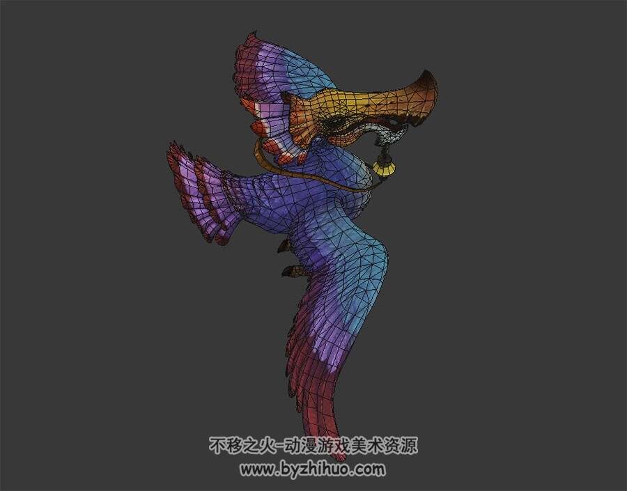 怪鸟 飞行生物 3D模型 百度网盘下载