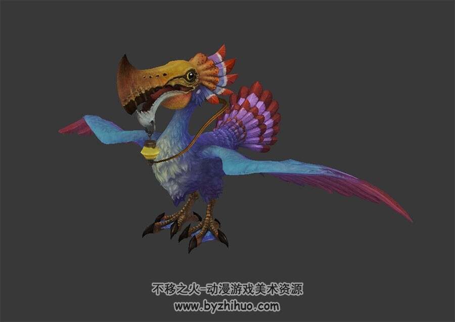 怪鸟 飞行生物 3D模型 百度网盘下载