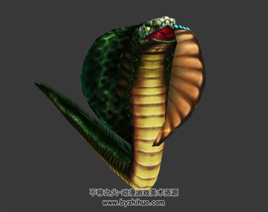 眼镜蛇 蛇怪 动物3D模型百度网盘下载