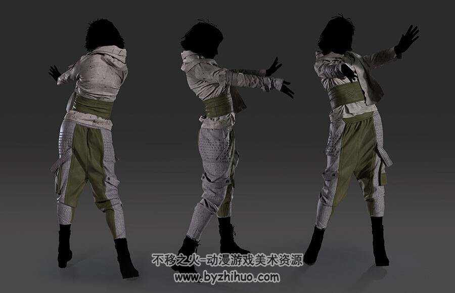 俄罗斯设计师 Digital Combine 角色服装3D渲染作品美术素材参考 57P