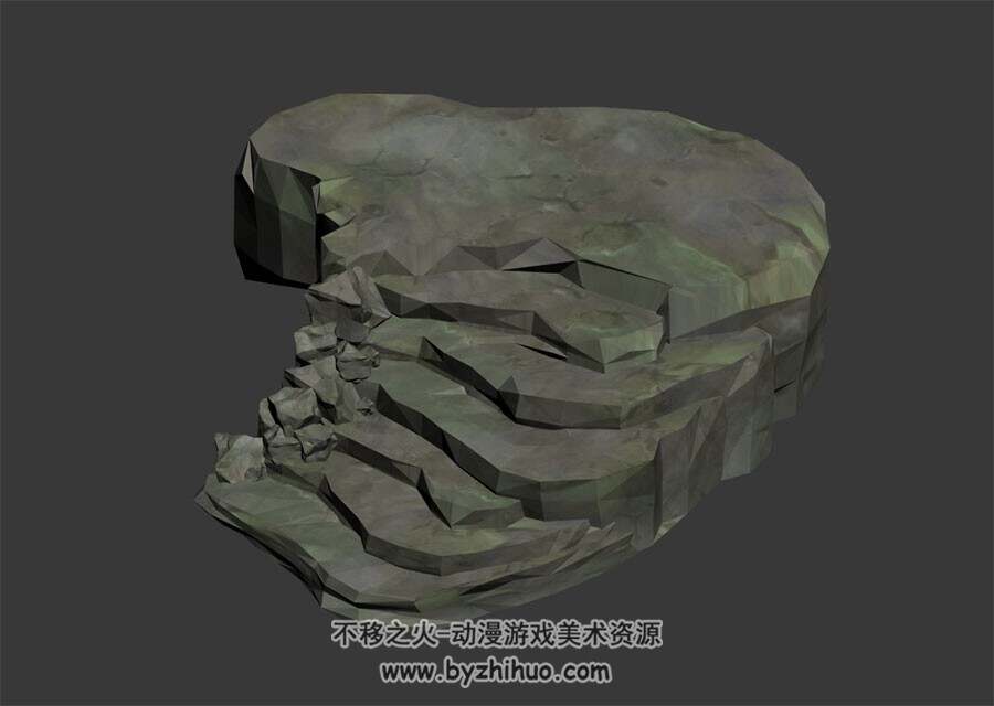 石阶 石板阶梯 3D模型百度网盘下载