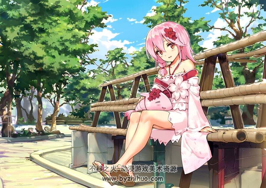 画师豪哥 HAONI 二次元角色插画壁纸图包百度网盘分享 391P