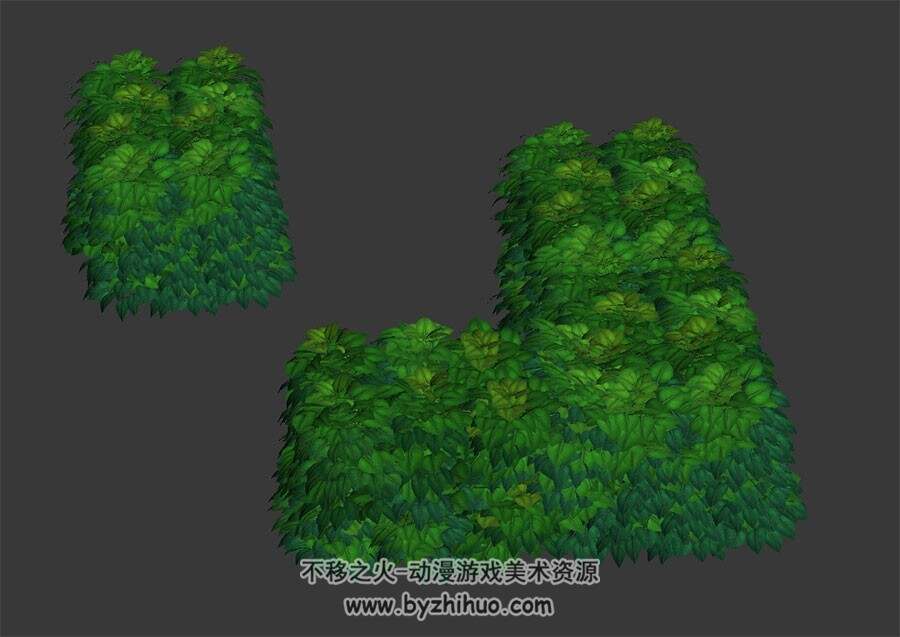 草丛 树丛 灌木 植物素材 四角面 3D模型百度网盘下载