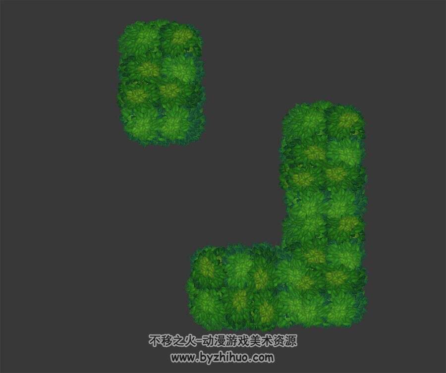 草丛 树丛 灌木 植物素材 四角面 3D模型百度网盘下载