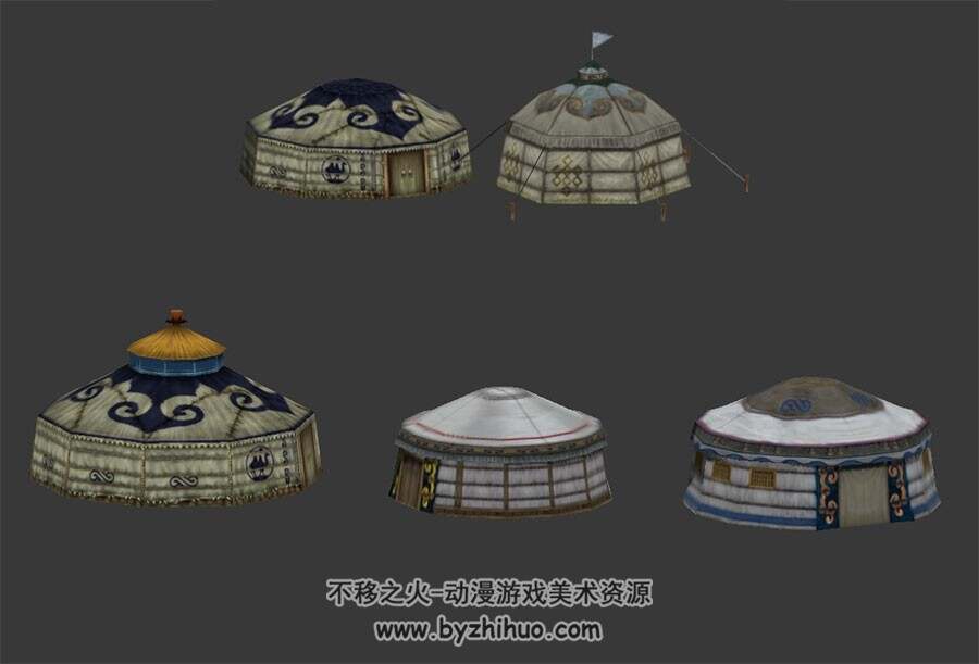 草原帐篷 蒙古包 3D模型百度网盘下载