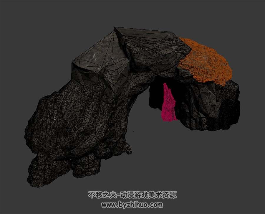 石拱门 石门 假山 园林摆件 高精3D模型百度网盘下载