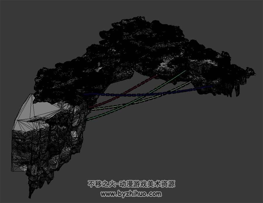 铁索岩石 山岩山崖 高精3D模型百度网盘下载