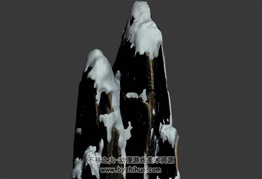 雪山峭壁 山间高精3D模型百度网盘下载