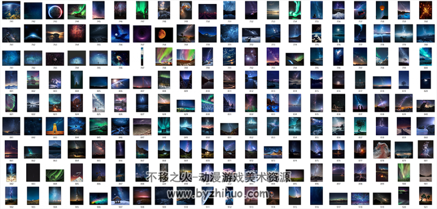 960张+星空宇宙1-2K/4K/5K高清图片素材 百度网盘分享