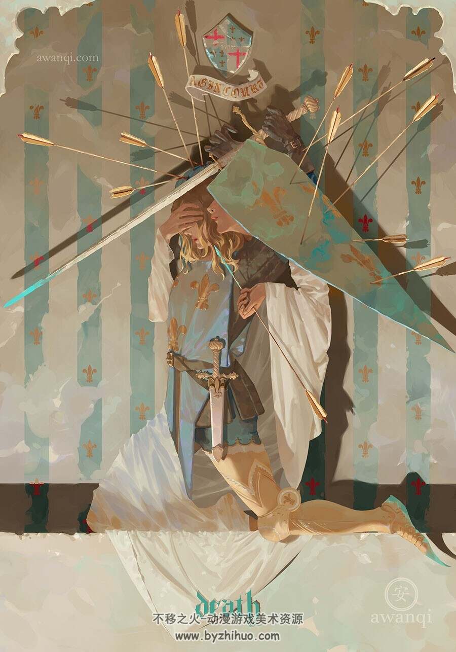 美国画师 aw anqi 插画作品图集赏析 百度网盘分享下载 71P