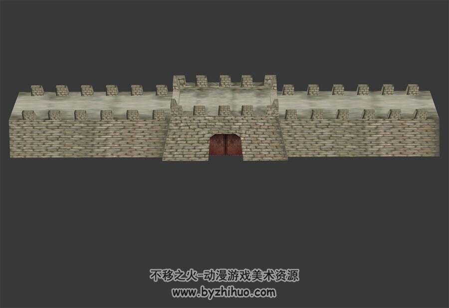 古城城门城墙 3D建筑模型 百度网盘下载