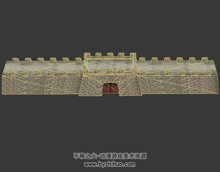 古城城门城墙 3D建筑模型 百度网盘下载