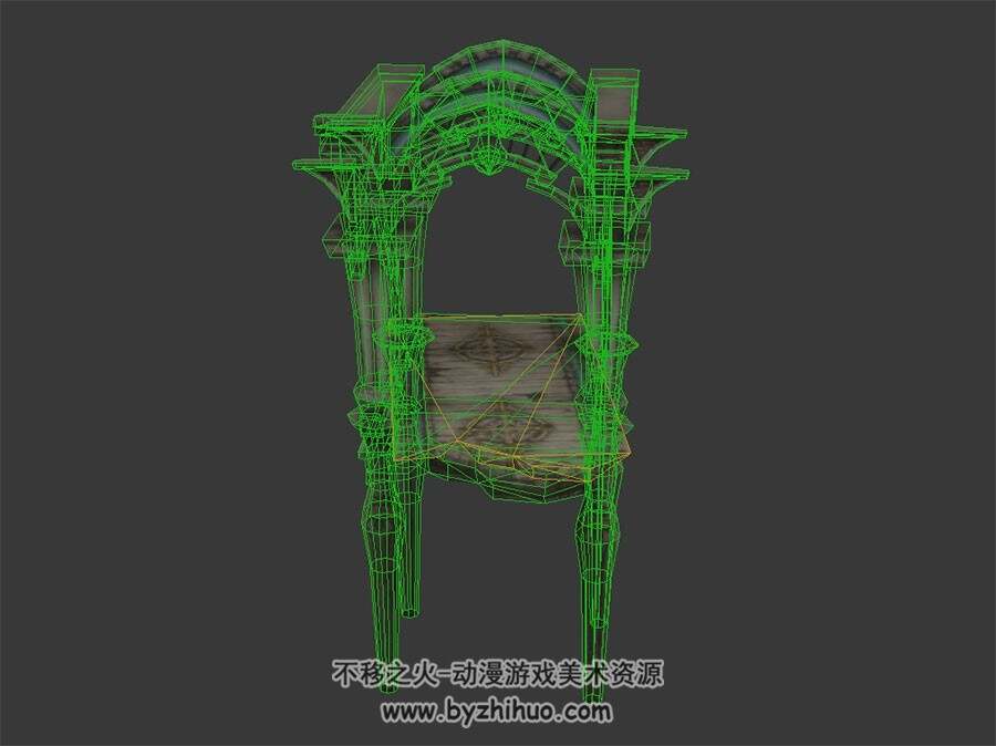 欧式断桥 废墟场景3D模型 百度网盘下载