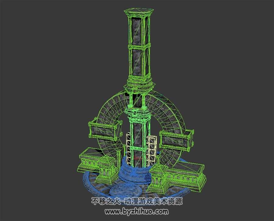 祭坛广场建筑 3D模型 百度网盘下载