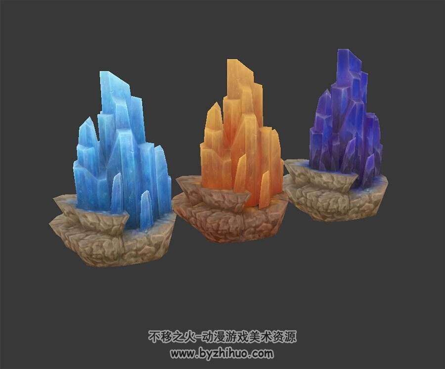 水晶摆件 3D模型 四角面 百度网盘下载