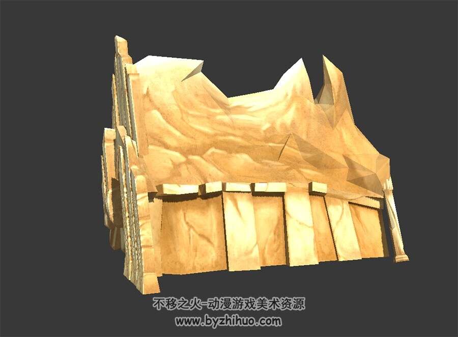 木门洞口 四角面 3D模型 百度网盘下载