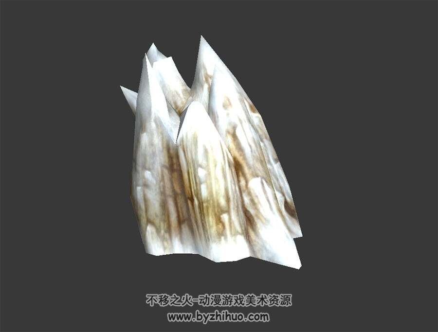 雪山石块 3D模型 百度网盘下载