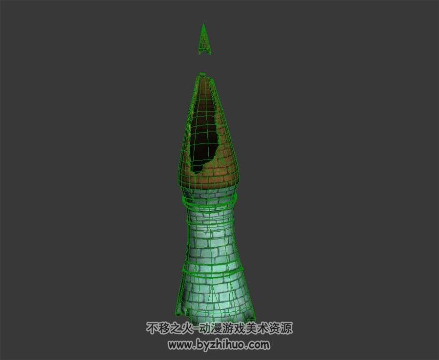 破损的屋顶 3D模型 百度网盘下载