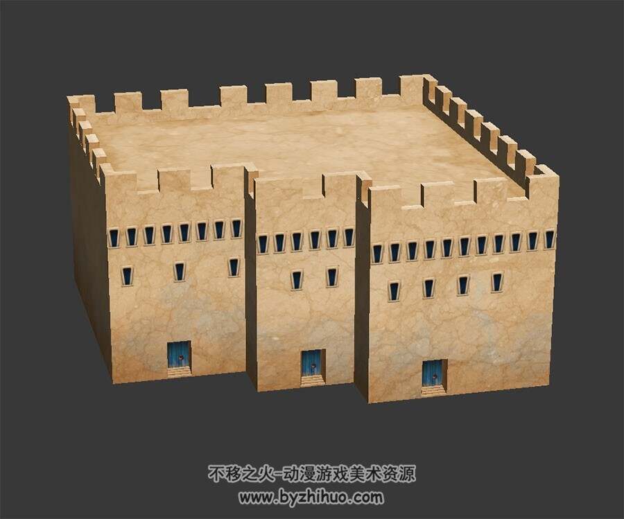 中东风格建筑 3D模型 百度网盘下载