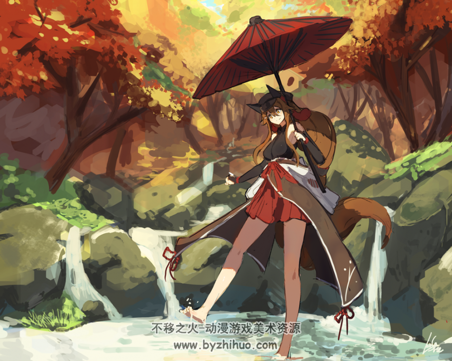 P站画师lansane画里的魔物娘
