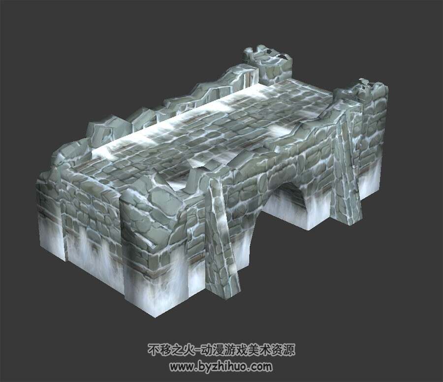 破损古城墙 3D模型 百度网盘下载
