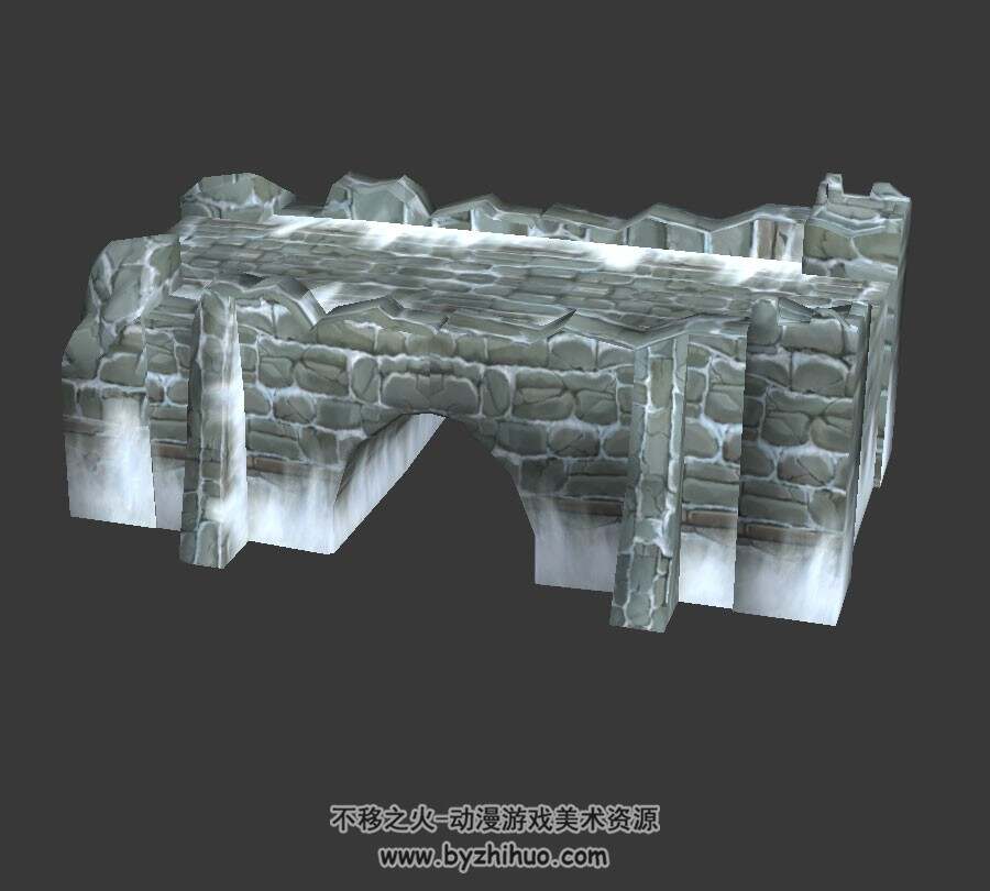 破损古城墙 3D模型 百度网盘下载