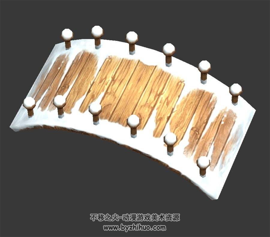 雪景木桥 3D模型 百度网盘下载