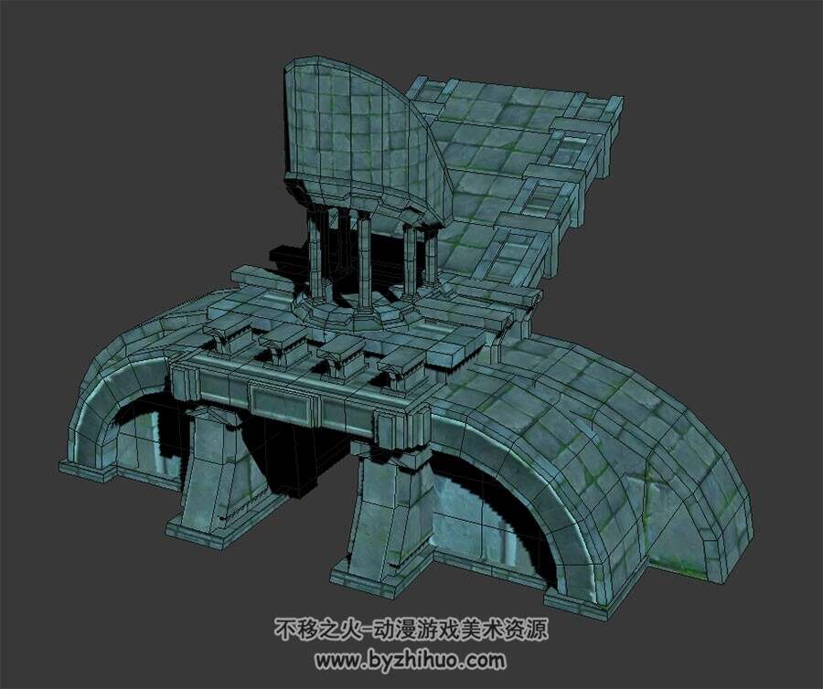 地下城门口 3D模型 四角面 百度网盘下载