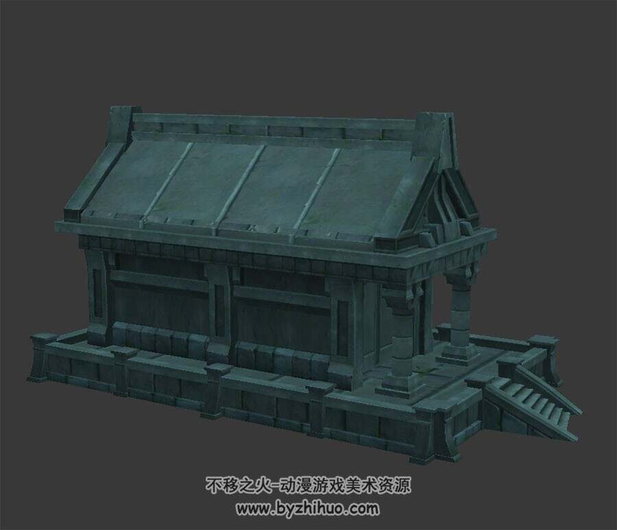 地宫石屋 3D模型 四角面 百度网盘下载