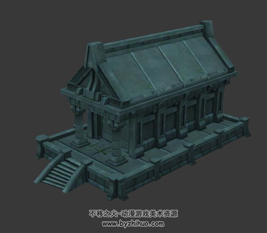地宫石屋 3D模型 四角面 百度网盘下载