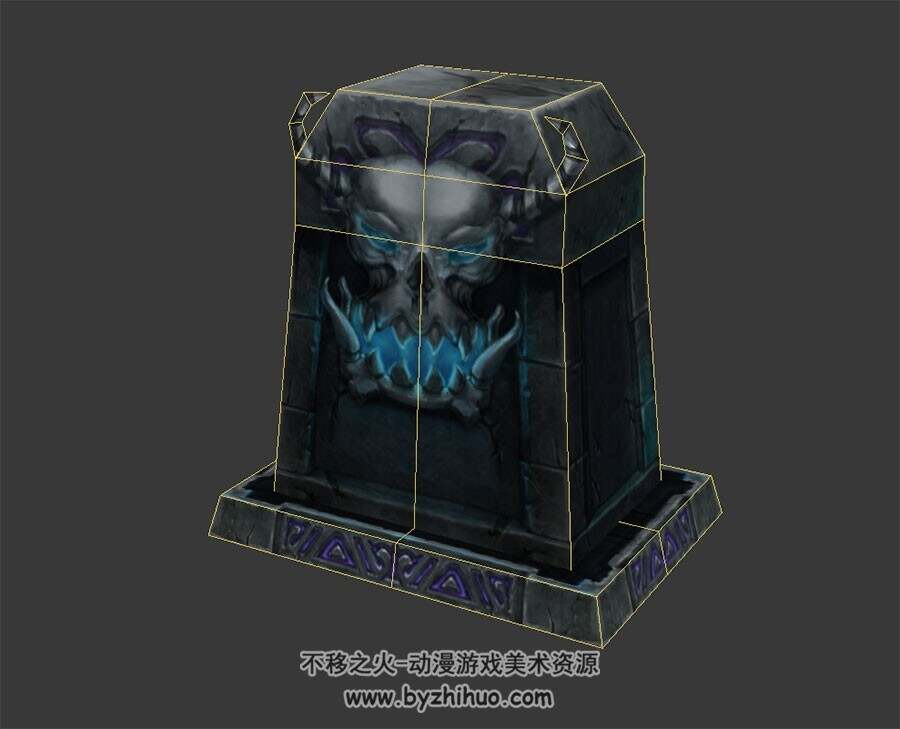 恶魔墓碑 3D模型 四角面 百度网盘下载