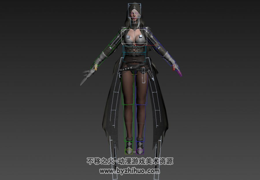 黑色沙漠/刺客3D模型 带绑定