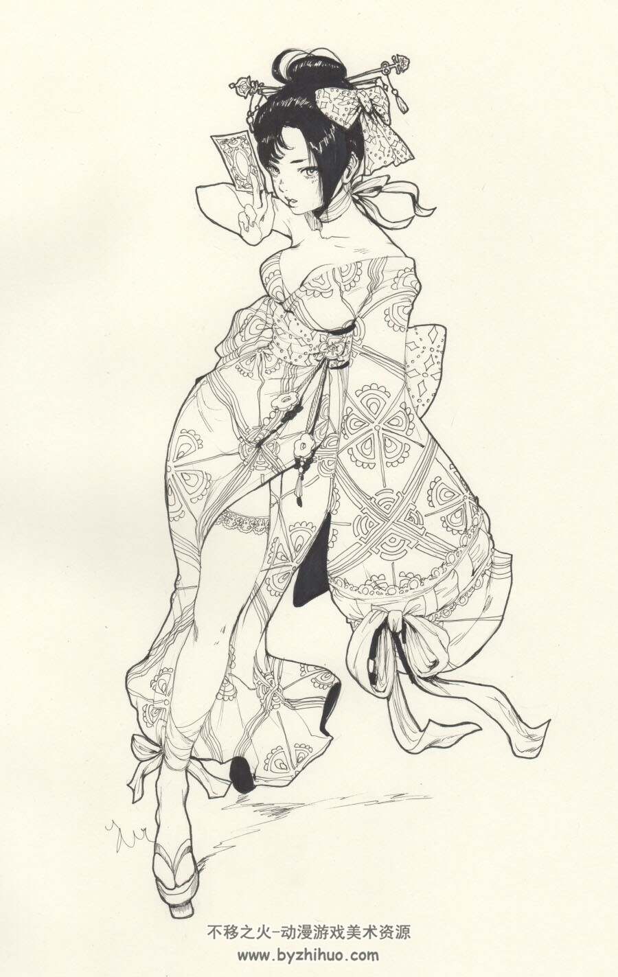 超赞！新西兰CG插画 手绘线稿大神Jasmin Darnell  289P 98M
