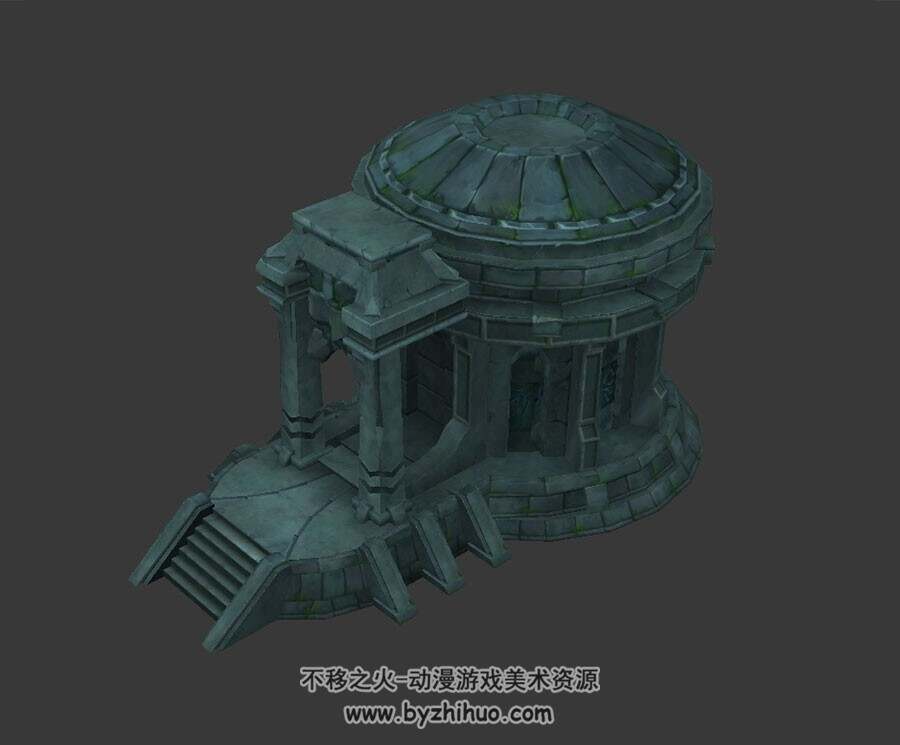 宫殿废墟 3D模型下载 四角面 max格式